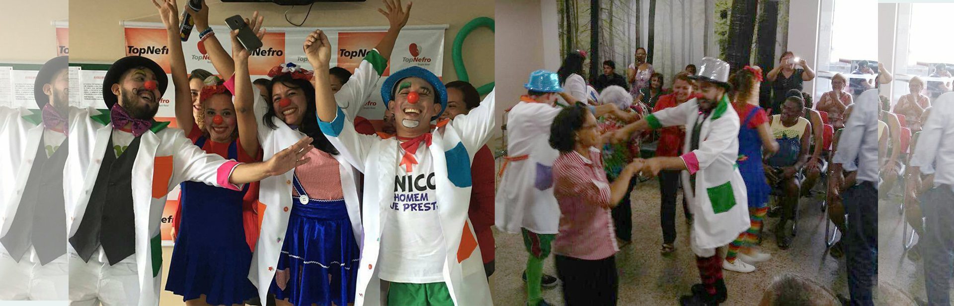 Confraternização com os pacientes